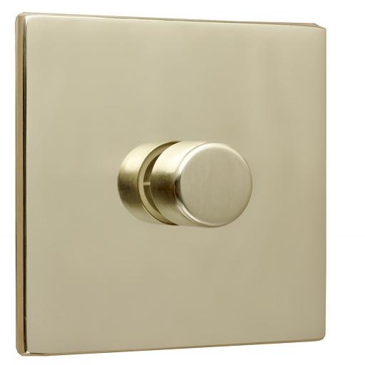 Wall Mounted Lighting Dimmer Polished Brass