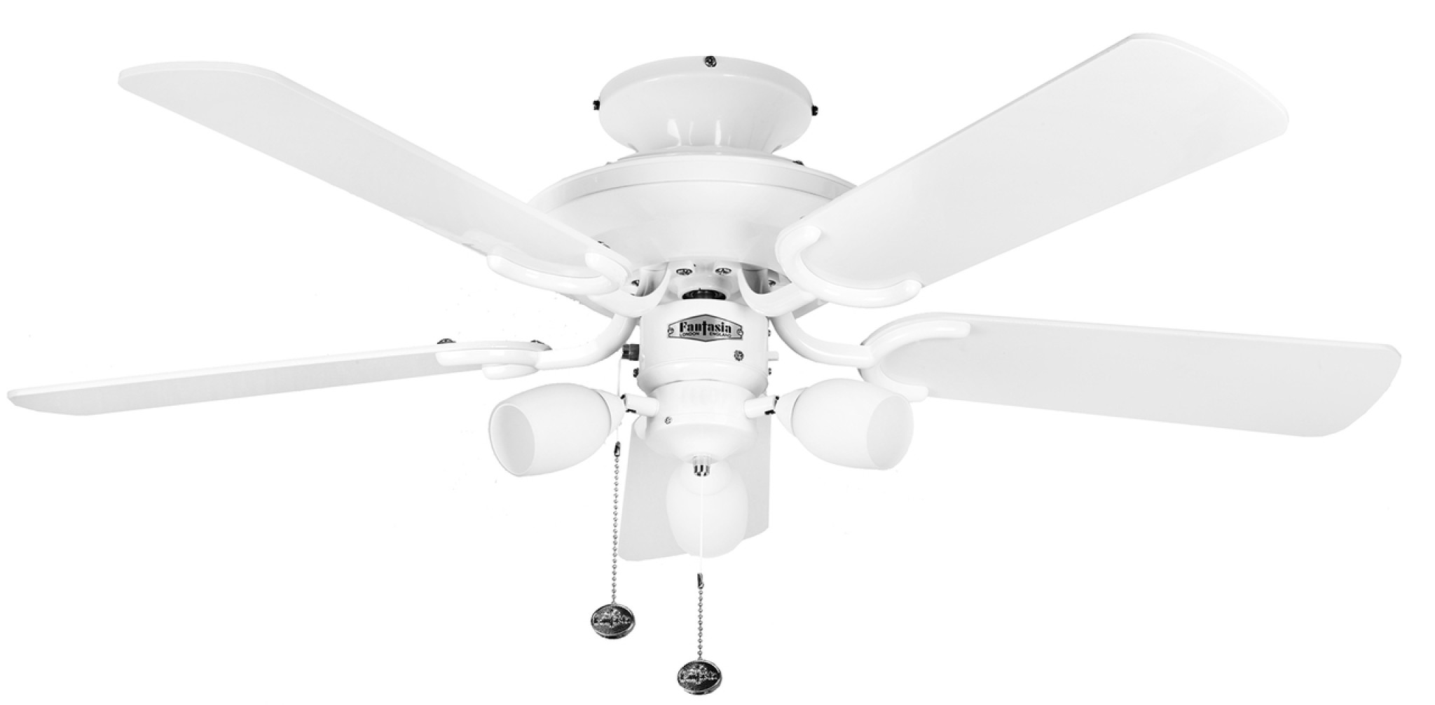 Fantasia Fans Mayfair White Ceiling Fan with Light 30 off & Free